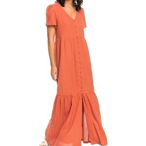 NWT Roxy California Lights Dress in Rust - Size Medium